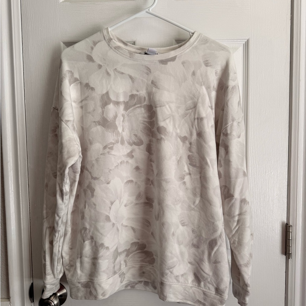Athleta Floral Crew Sweatshirt
